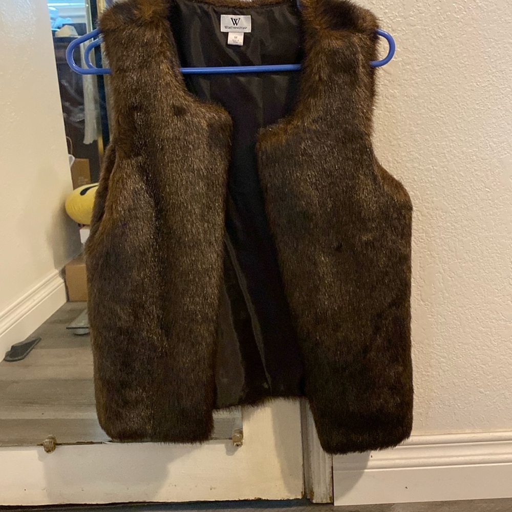 Faux fur vest